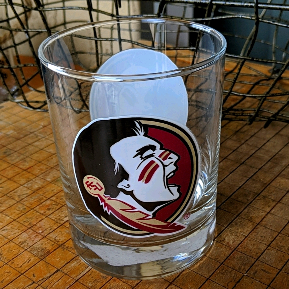 NWT FSU Seminoles On the Rocks Glass - Picture 1 of 2